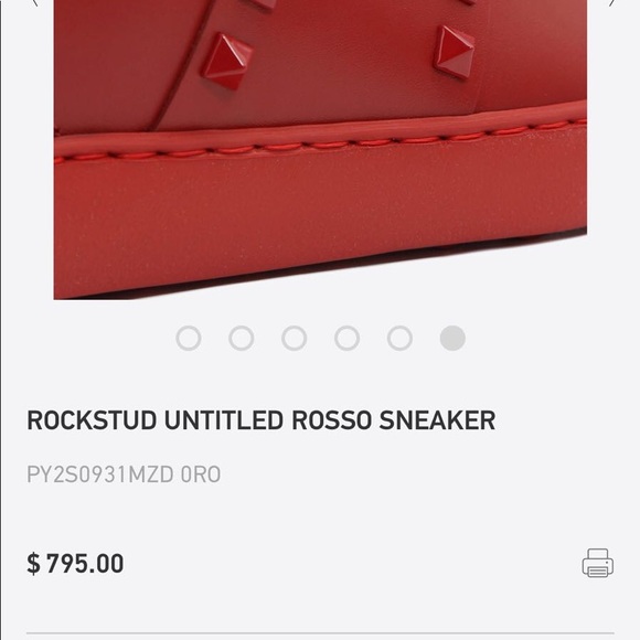Rockstud Untitled Rossi Sneaker Valentino Garavani - Picture 6 of 8